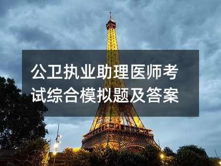 公卫执业助理医师考试综合模拟题及答案